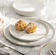Komplet talerzy na 6 osób (18 el) Lubiana - Ankara Gold 1608D Natrysk