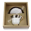 Filiżanka ze spodkiem 0,25 L / 14,5 cm (do kawy) Ćmielów - Astra G339 Ellada GIFT BOX