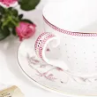 Komplet 2 filiżanek ze spodkiem 0,3 L Pip Studio - Jolie Dots Gold Pink 51.JDGP.004.208