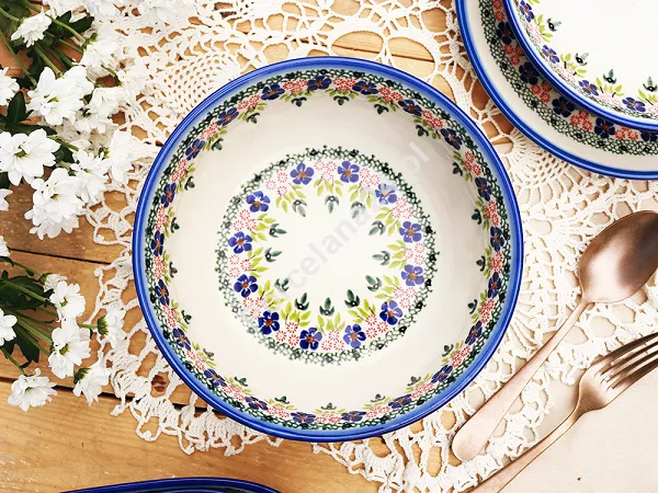 Salaterka 23 cm Bolesławiec - Mariańska Koronka Salaterka 23 cm Bolesławiec - Mariańska Koronka