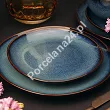 Talerz płytki 25,5 cm Altom Design - Reactive Navy Blue 07.RN.TP26