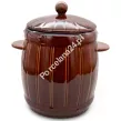 Beczka hermetyczna z kamionki 3,0 L Bella Fiore - Brązowa 1TR.BECZ.41632