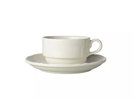Filiżanka (sztaplowana) ze spodkiem 0,25 L / 16 cm Bogucice - Gino Cream 1229 ecru