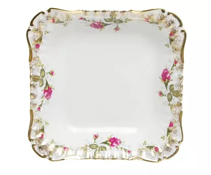 Salaterka kwadratowa 24 cm Chodzież  - Iwona B013 ZŁOCONA RÓŻA