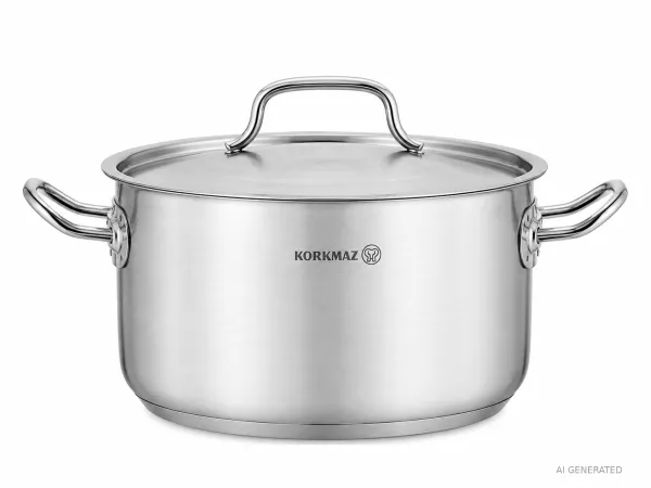 Garnek z pokrywą 6,2 L 24X14 - Korkmaz - Proline A2723 Garnek z pokrywą 6,2 L 24X14 - Korkmaz - Proline A2723