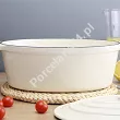 Garnek owalny żeliwny / brytfanna 30 cm Nois - Tierra Kremowy 17.830089