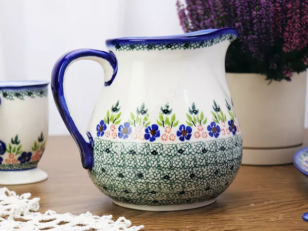 Dzbanek 1,5 L Bolesławiec - Mariańska Koronka Dzbanek 1,5 L Bolesławiec - Mariańska Koronka