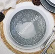Serwis obiadowo-herbaciany na 6 osób (26 el) Lubiana - Hanami Klasyczna Biel / Kamienna Szarość
