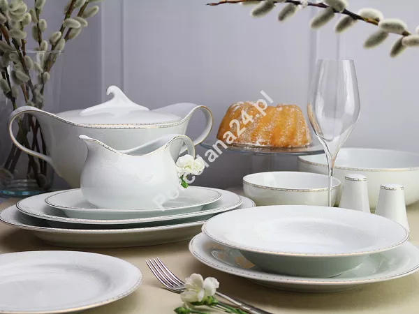 Serwis obiadowy na 12 osób (45el) Bogucice - Julia Gold Plus 1172 Serwis obiadowy na 12 osób (45el) Bogucice - Julia Gold Plus 1172