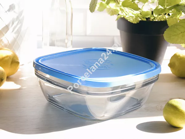 Pojemnik szklany kwadratowy / salaterka 1150 ml Duralex - Freshbox 11.DX.FRK.40102 Pojemnik szklany kwadratowy / salaterka 1150 ml Duralex - Freshbox 11.DX.FRK.40102