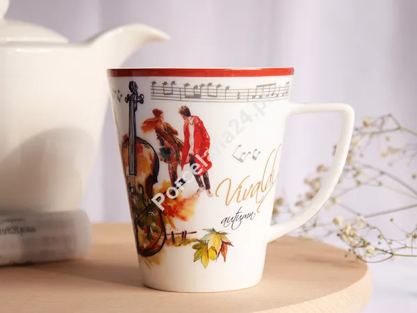 Kubek 0,38 l Carmani - A. Vivaldi, Jesień Kubek 0,38 l Carmani - A. Vivaldi, Jesień