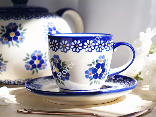 Filiżanka ze spodkiem 0,22 L / 14 cm Bolesławiec - Altmańska Polana Filiżanka ze spodkiem 0,22 L / 14 cm Bolesławiec - Altmańska Polana