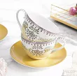 Komplet 2 filiżanek ze spodkiem 0,3 L Pip Studio - Lily & Lotus Yellow 51.L&LY.004.215
