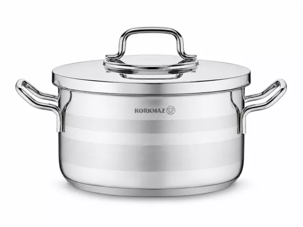 Garnek z pokrywą Astra 12,5 L 30x18 - Korkmaz - A2028 Garnek z pokrywą Astra 12,5 L 30x18 - Korkmaz - A2028