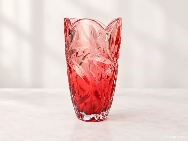 Wazon 28 cm Bohemia - FLORA RED PINK 4SB.FLORP.526572 Wazon 28 cm Bohemia - FLORA RED PINK 4SB.FLORP.526572