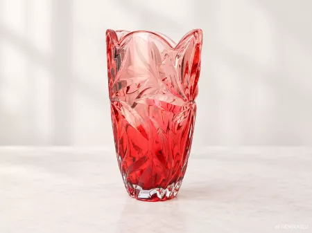 Wazon 28 cm Bohemia - FLORA RED PINK 4SB.FLORP.526572