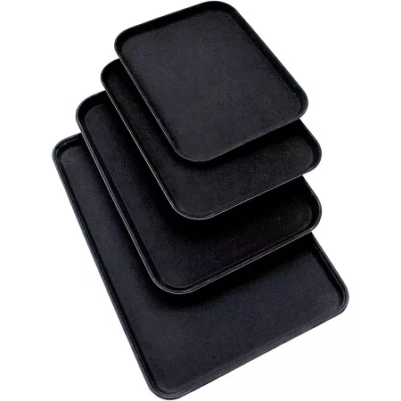 Taca prostokątna antypoślizgowa (46 x 36) cm - Czarna 1S.411500 Taca prostokątna antypoślizgowa (46 x 36) cm - Czarna 1S.411500