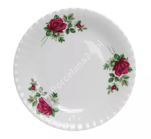 Talerz deserowy 19 cm Chodzież - Iwona B826 BORDOWA RÓŻA Talerz deserowy 19 cm Chodzież - Iwona B826 BORDOWA RÓŻA