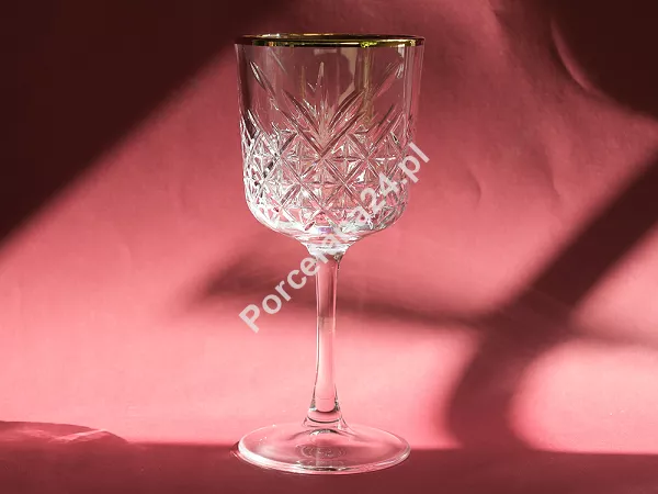 Komplet kieliszków 330 ml do wina (4 szt.) Pasabahce - Timeless gold 1D.TIMG.722239 Komplet kieliszków 330 ml do wina (4 szt.) Pasabahce - Timeless gold 1D.TIMG.722239