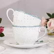 Komplet 2 filiżanek ze spodkiem 0,3 L Pip Studio - Jolie Dots Gold 51.JDG.004.119