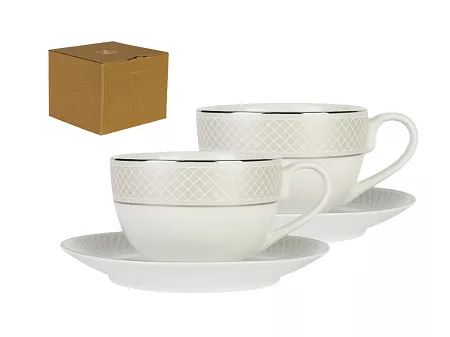 Komplet filiżanek ze spodkami 0,20 L / 15 cm (2szt.) Bogucice - Scania 1135