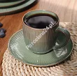 Filiżanka ze spodkiem 0,24 L/ 15 cm Porline - Modo Oliwny Gaj