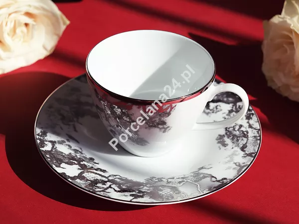 Filiżanka ze spodkiem 0,26 L / 17 cm Porcel - Belle Epoque Platin GIFT BOX 10.BEP.FS26 Filiżanka ze spodkiem 0,26 L / 17 cm Porcel - Belle Epoque Platin GIFT BOX 10.BEP.FS26