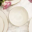 Serwis obiadowo - herbaciany na 12 osób (105 el.) Bogucice - Lolita Cream Gold 1258