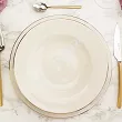Serwis obiadowo - herbaciany na 12 osób (105 el.) Bogucice - Lolita Cream Gold 1258