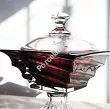 Bombonierka na nodze 24,5 cm Bohemia - Casablanca Burgundy 114792