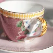 Komplet 2 filiżanek ze spodkiem 0,12 L Pip Studio - La Majorelle Pink 51.LMP.004.107