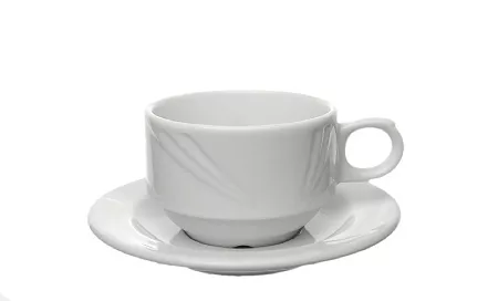 Filiżanka ze spodkiem 0,19 L / 14,5 cm (sztaplowana) Lubiana - Arcadia (nr 0506, 0512)