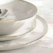 Serwis obiadowy na 12 osób (40 el.) Lubiana - Ankara Gold 1608D Natrysk