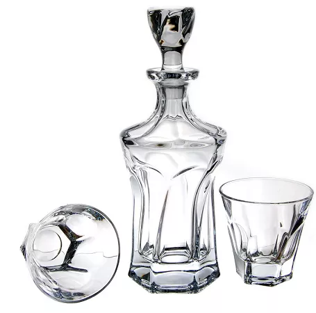 Kpl. szklanek do whisky 0,23 L (6szt) + karafka 0,8 L (1szt) Bohemia - APOLLO 4SB.AP.000391 Kpl. szklanek do whisky 0,23 L (6szt) + karafka 0,8 L (1szt) Bohemia - APOLLO 4SB.AP.000391