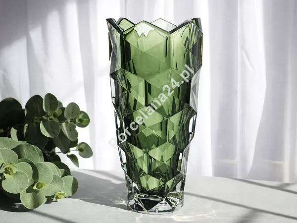 Wazon 28 cm Bohemia - Lunar Smokey Green 836274 Wazon 28 cm Bohemia - Lunar Smokey Green 836274