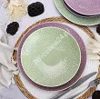 Serwis obiadowo-herbaciany na 6 osób (26 el) Lubiana - Hanami Pistacjowa Zieleń / Pudrowy Róż