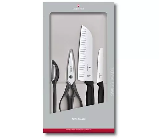 Komplet kuchenny z nożyczkami (4el) Victorinox - Swiss Classic Black V.SC.B.6.7133.4G Komplet kuchenny z nożyczkami (4el) Victorinox - Swiss Classic Black V.SC.B.6.7133.4G