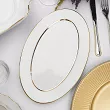 Serwis obiadowy na 12 osób (43 el.) Porcel - Premium Gold