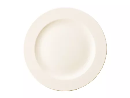 Talerz płytki 25 cm (z rantem) Rinart - Banquet ecru