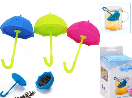 Zaparzacz silikonowy do herbaty Sagrado - Parasol Różowy 33.888-1140-R