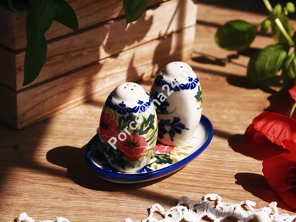 Komplet do przypraw Bolesławiec - Maki Smolińskiej Komplet do przypraw Bolesławiec - Maki Smolińskiej