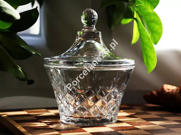 Cukiernica szklana 9,5 cm z pokrywką Kaveh - Calvin 52.CUK.CAL Cukiernica szklana 9,5 cm z pokrywką Kaveh - Calvin 52.CUK.CAL