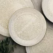 Komplet talerzy na 6 osób (18 el.) Lubiana - Boss / Roma 9230 Piaskowa Mandala