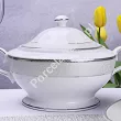 Serwis obiadowy na 12 osób (43el) Bogucice - Martha Platin Classic 975