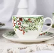 Komplet filiżanek ze spodkami 0,27 l / 15 cm (2 szt.)  Duo - Christmas Leaves 15.CHLE.K2TD