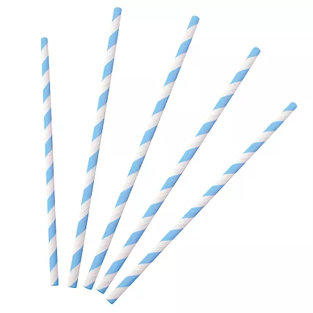 Słomka papierowa 19,7 cm - Opakowanie 100 szt. - Classic Niebiesko-białe paski EM.PA.SŁ-PN Słomka papierowa 19,7 cm - Opakowanie 100 szt. - Classic Niebiesko-białe paski EM.PA.SŁ-PN