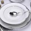 Komplet talerzy na 6 osób (18el) Bogucice - Luxor Platin 1045